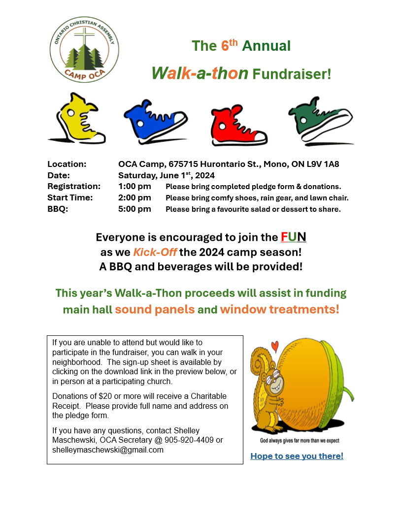2024 Camp Kickoff and Walkathon